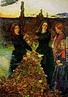 John Everett Millais Famous Paintings - Autumn Leaves